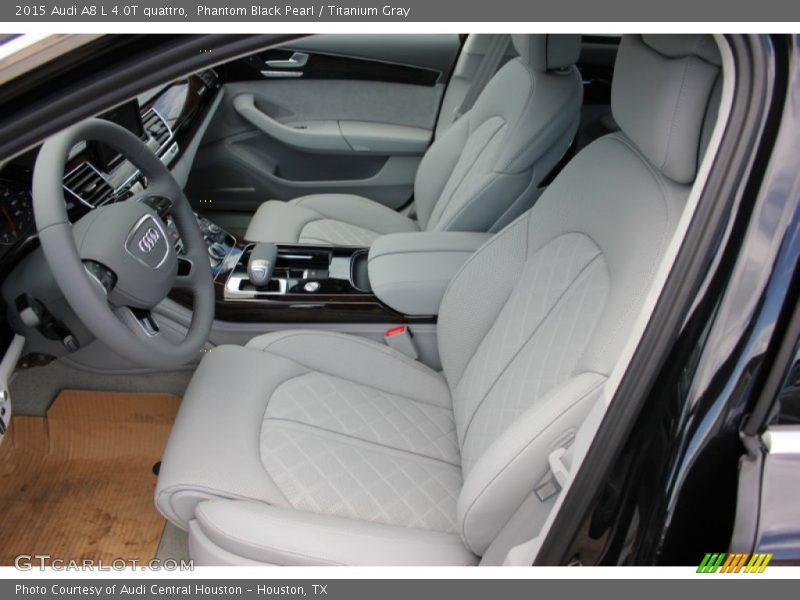 Phantom Black Pearl / Titanium Gray 2015 Audi A8 L 4.0T quattro