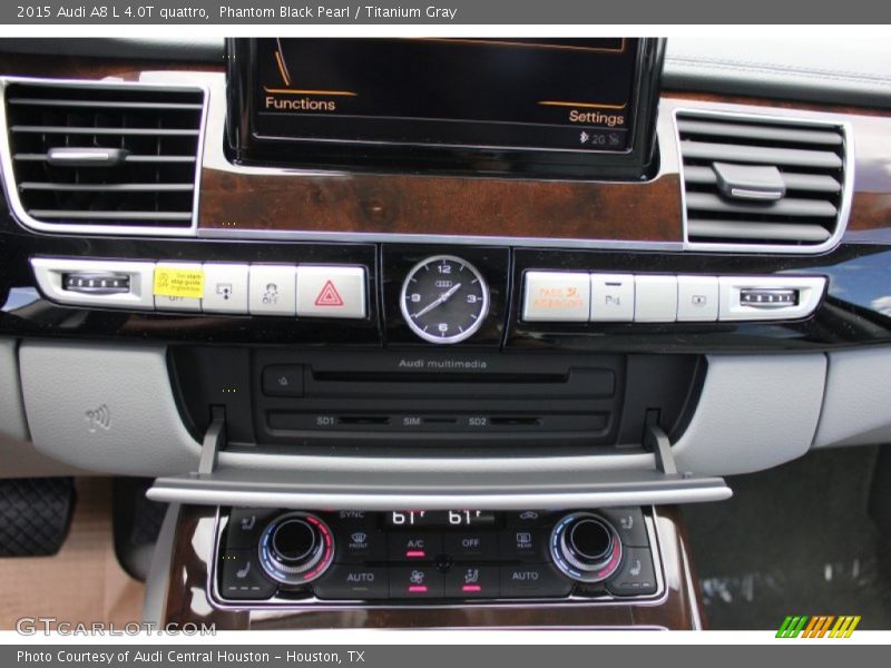 Phantom Black Pearl / Titanium Gray 2015 Audi A8 L 4.0T quattro