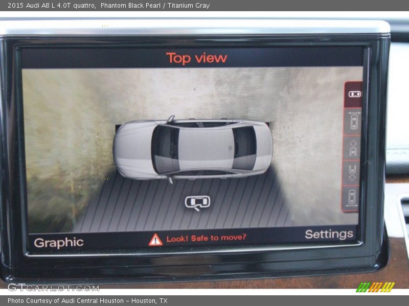 Phantom Black Pearl / Titanium Gray 2015 Audi A8 L 4.0T quattro