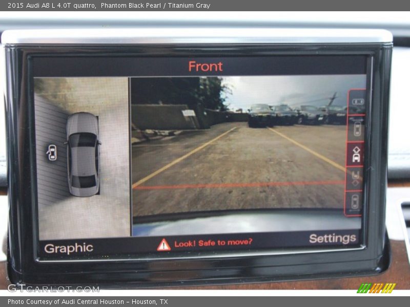 Phantom Black Pearl / Titanium Gray 2015 Audi A8 L 4.0T quattro