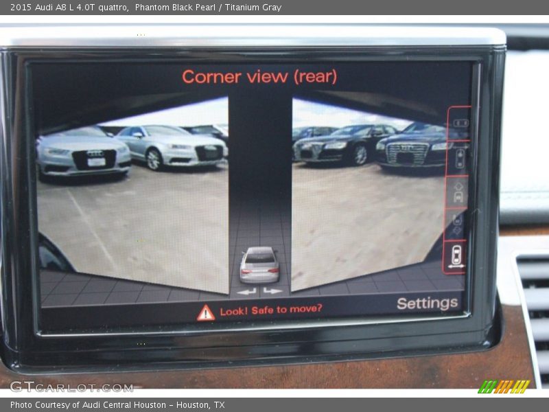 Phantom Black Pearl / Titanium Gray 2015 Audi A8 L 4.0T quattro