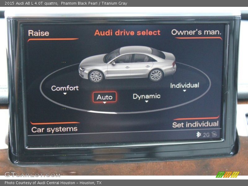 Phantom Black Pearl / Titanium Gray 2015 Audi A8 L 4.0T quattro