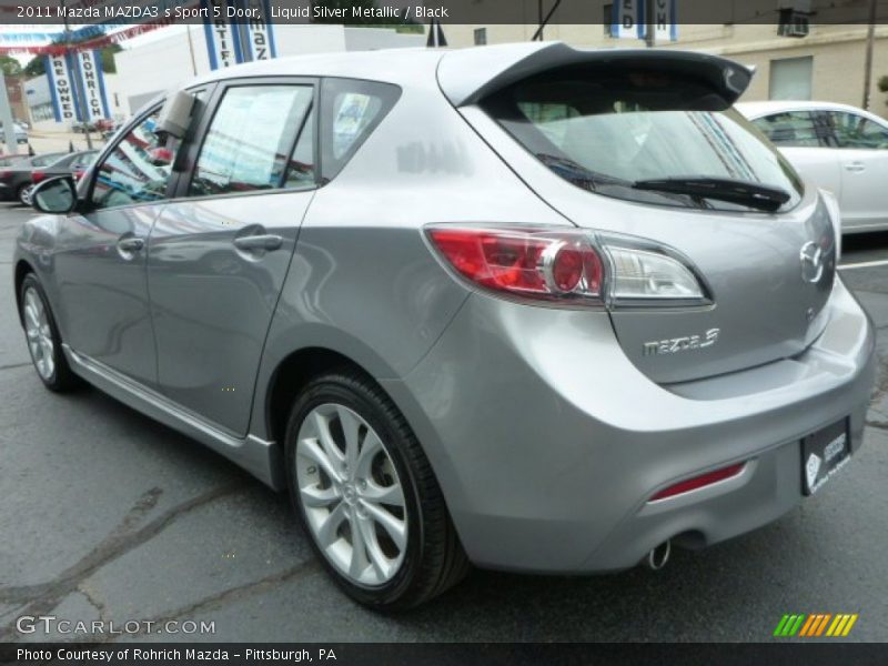 Liquid Silver Metallic / Black 2011 Mazda MAZDA3 s Sport 5 Door