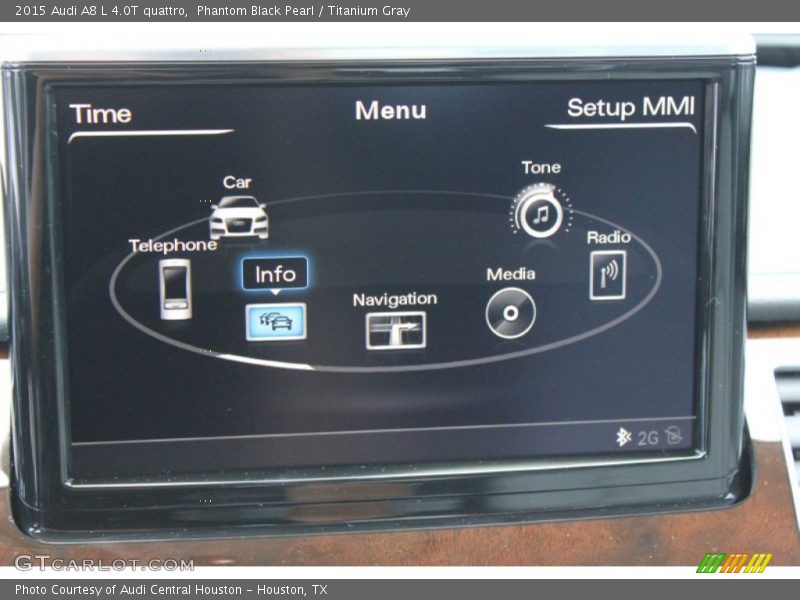 Phantom Black Pearl / Titanium Gray 2015 Audi A8 L 4.0T quattro