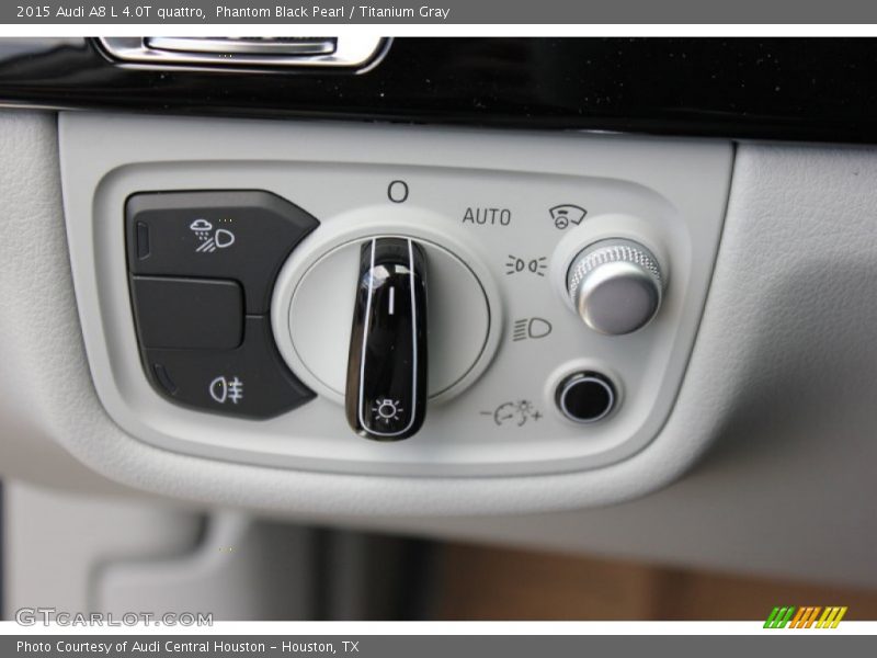 Phantom Black Pearl / Titanium Gray 2015 Audi A8 L 4.0T quattro