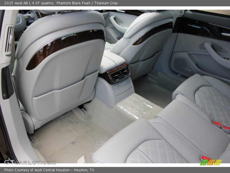 Phantom Black Pearl / Titanium Gray 2015 Audi A8 L 4.0T quattro