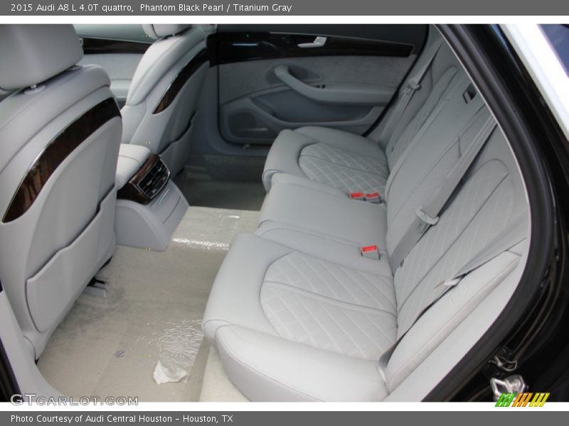 Phantom Black Pearl / Titanium Gray 2015 Audi A8 L 4.0T quattro