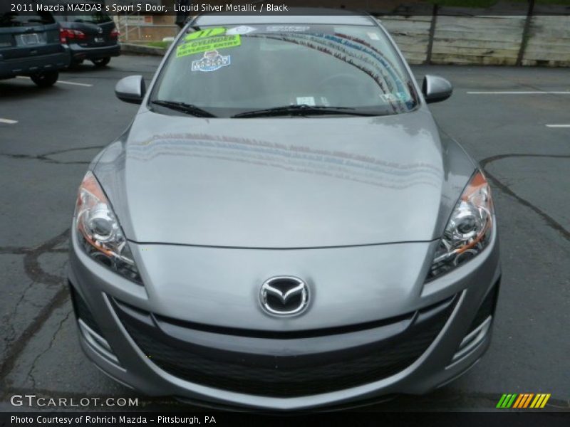 Liquid Silver Metallic / Black 2011 Mazda MAZDA3 s Sport 5 Door