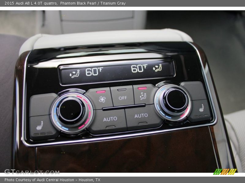 Phantom Black Pearl / Titanium Gray 2015 Audi A8 L 4.0T quattro