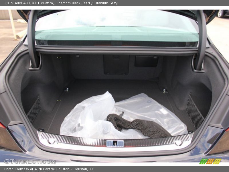 Phantom Black Pearl / Titanium Gray 2015 Audi A8 L 4.0T quattro