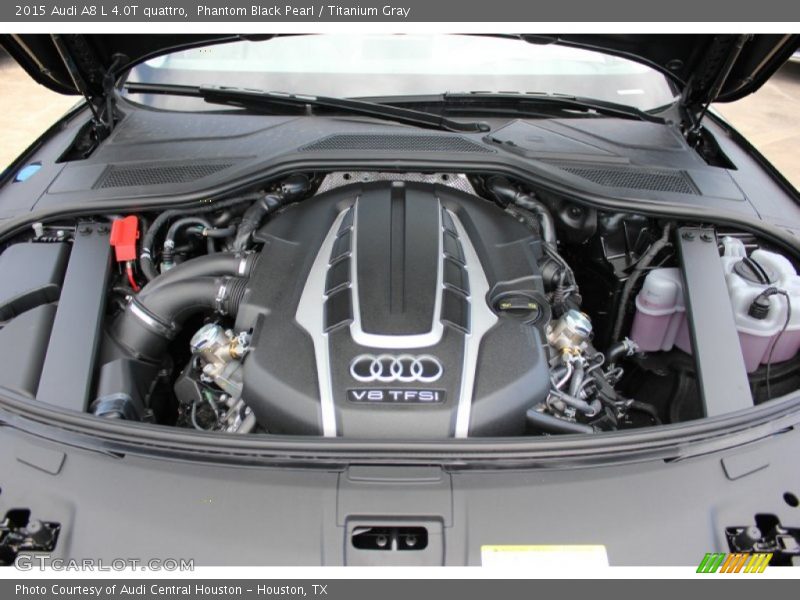 Phantom Black Pearl / Titanium Gray 2015 Audi A8 L 4.0T quattro