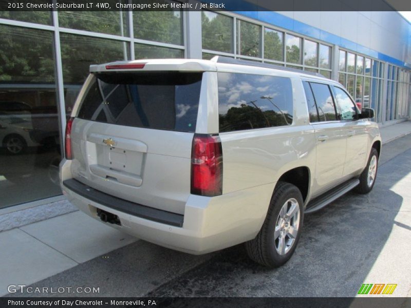 Champagne Silver Metallic / Jet Black 2015 Chevrolet Suburban LT 4WD