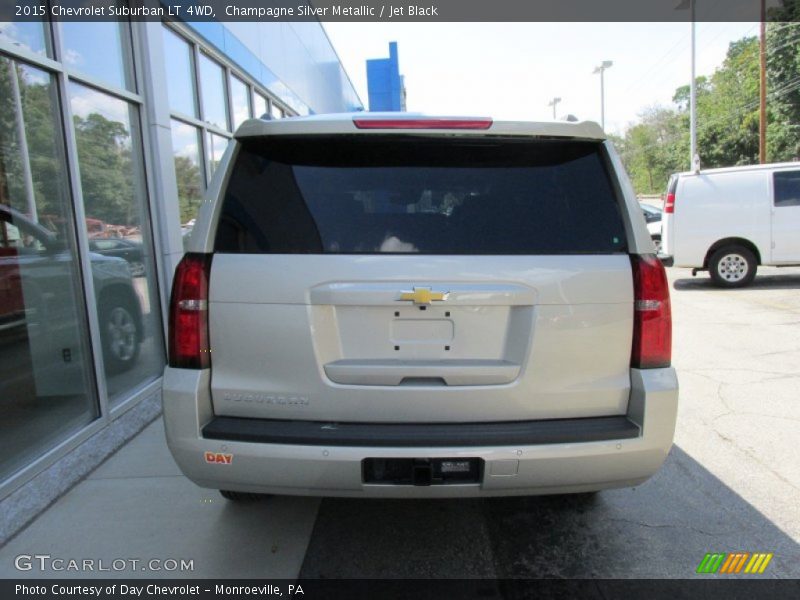 Champagne Silver Metallic / Jet Black 2015 Chevrolet Suburban LT 4WD