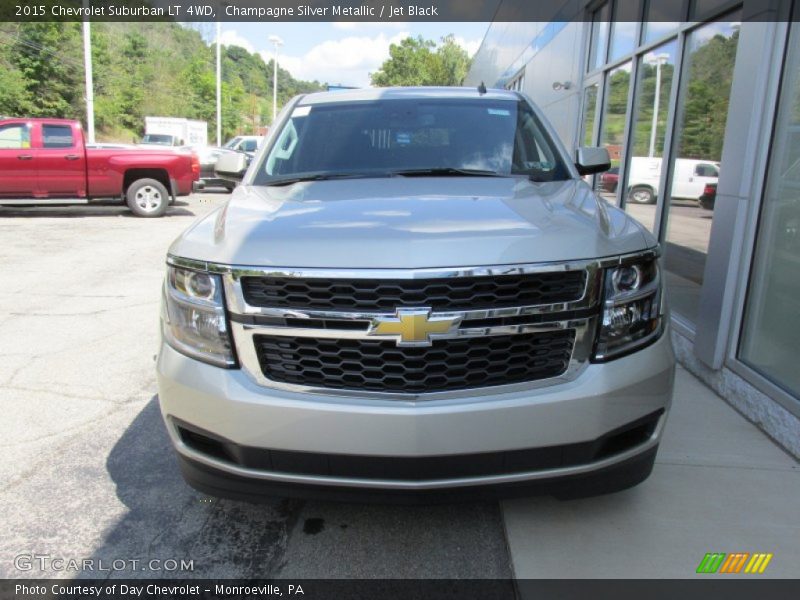 Champagne Silver Metallic / Jet Black 2015 Chevrolet Suburban LT 4WD