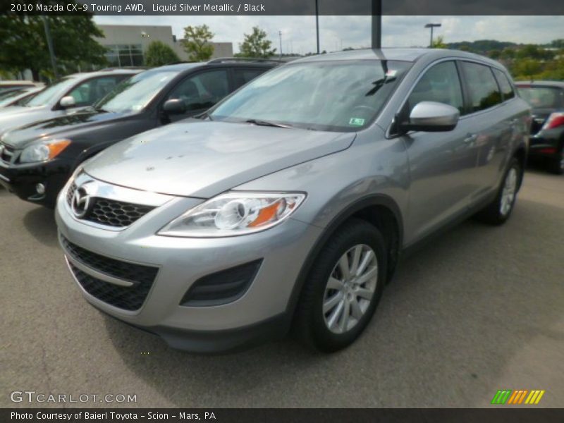 Liquid Silver Metallic / Black 2010 Mazda CX-9 Touring AWD