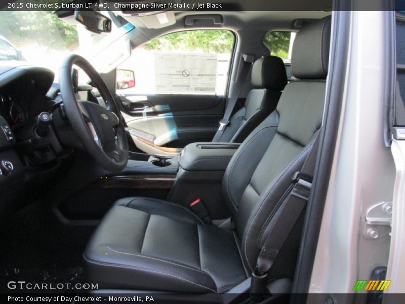 Champagne Silver Metallic / Jet Black 2015 Chevrolet Suburban LT 4WD