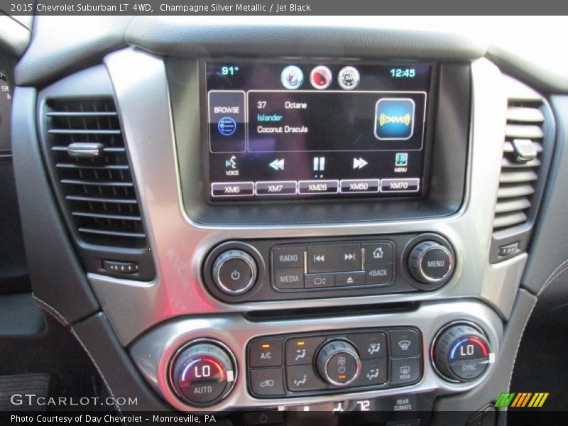 Champagne Silver Metallic / Jet Black 2015 Chevrolet Suburban LT 4WD