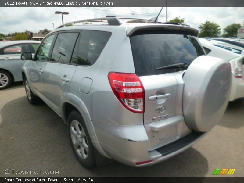 Classic Silver Metallic / Ash 2012 Toyota RAV4 Limited 4WD