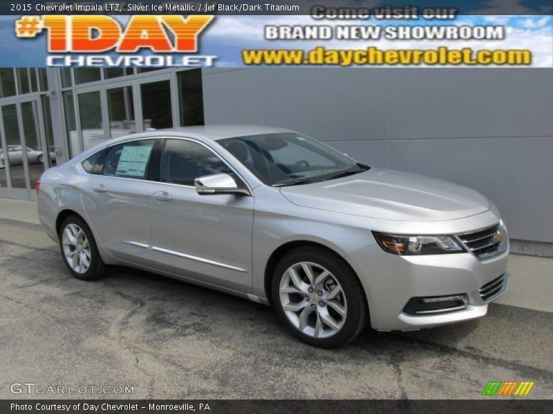 Silver Ice Metallic / Jet Black/Dark Titanium 2015 Chevrolet Impala LTZ
