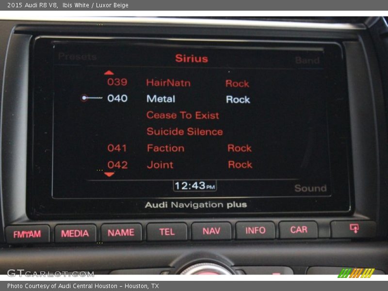 Controls of 2015 R8 V8