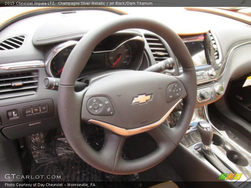 Champagne Silver Metallic / Jet Black/Dark Titanium 2015 Chevrolet Impala LTZ