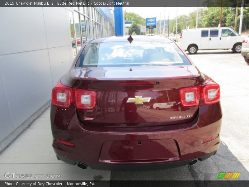 Butte Red Metallic / Cocoa/Light Neutral 2015 Chevrolet Malibu LTZ