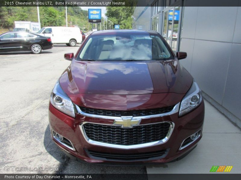 Butte Red Metallic / Cocoa/Light Neutral 2015 Chevrolet Malibu LTZ