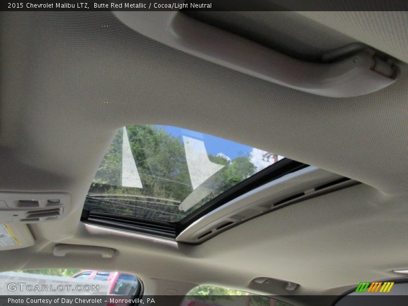 Butte Red Metallic / Cocoa/Light Neutral 2015 Chevrolet Malibu LTZ