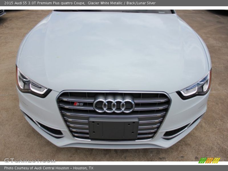 Glacier White Metallic / Black/Lunar Silver 2015 Audi S5 3.0T Premium Plus quattro Coupe