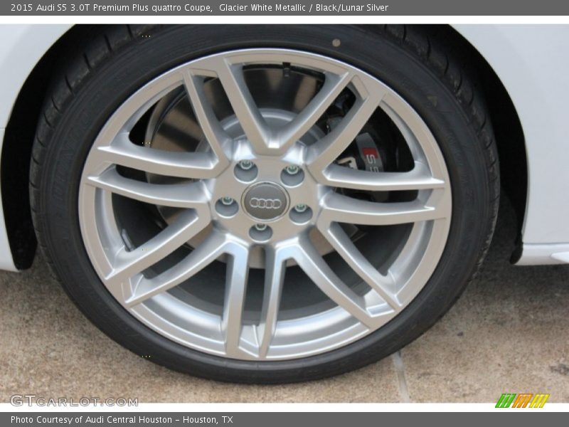 Glacier White Metallic / Black/Lunar Silver 2015 Audi S5 3.0T Premium Plus quattro Coupe