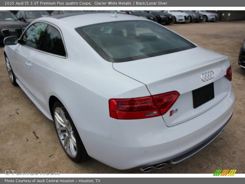 Glacier White Metallic / Black/Lunar Silver 2015 Audi S5 3.0T Premium Plus quattro Coupe