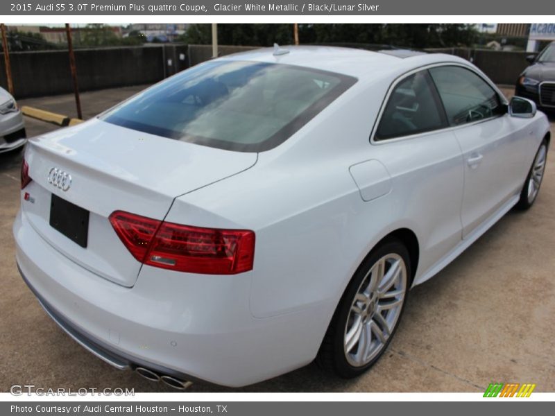 Glacier White Metallic / Black/Lunar Silver 2015 Audi S5 3.0T Premium Plus quattro Coupe