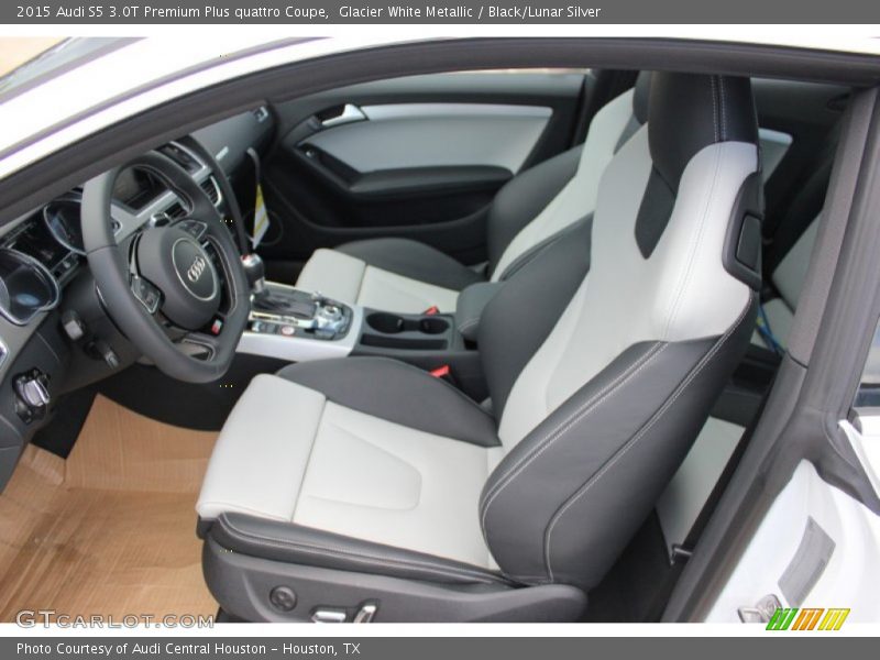 Glacier White Metallic / Black/Lunar Silver 2015 Audi S5 3.0T Premium Plus quattro Coupe