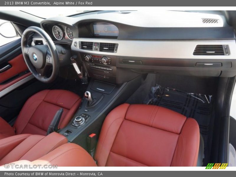 Alpine White / Fox Red 2013 BMW M3 Convertible