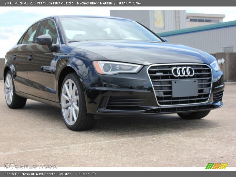 Mythos Black Metallic / Titanium Gray 2015 Audi A3 2.0 Premium Plus quattro