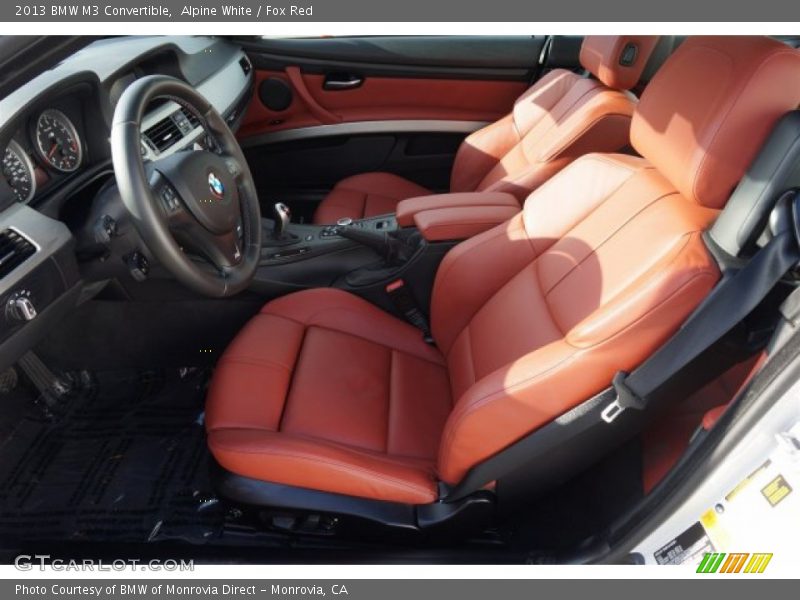 Front Seat of 2013 M3 Convertible