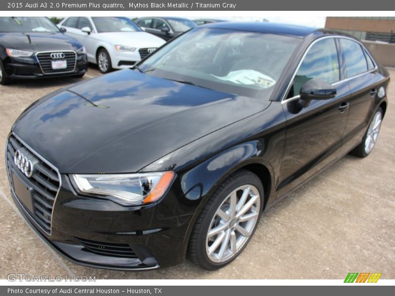 Mythos Black Metallic / Titanium Gray 2015 Audi A3 2.0 Premium Plus quattro