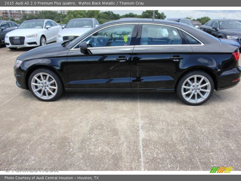 Mythos Black Metallic / Titanium Gray 2015 Audi A3 2.0 Premium Plus quattro