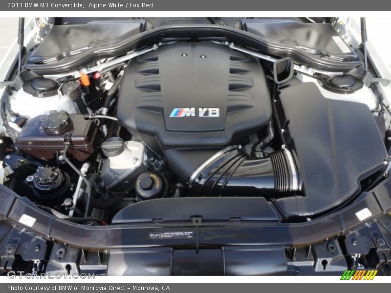  2013 M3 Convertible Engine - 4.0 Liter M DOHC 32-Valve Double-VANOS VVT V8