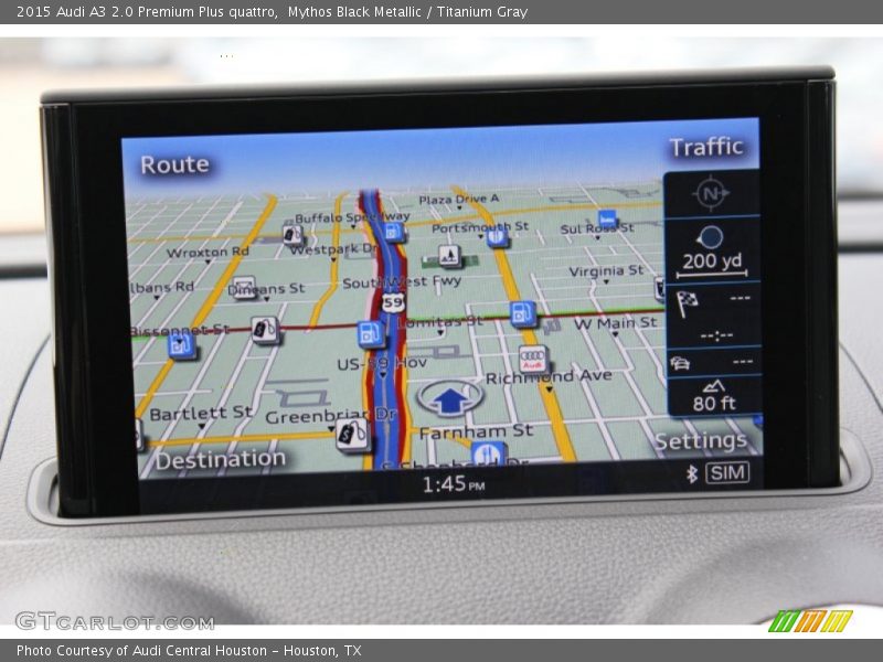 Mythos Black Metallic / Titanium Gray 2015 Audi A3 2.0 Premium Plus quattro