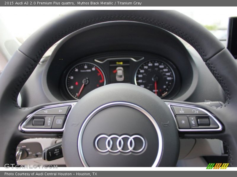 Mythos Black Metallic / Titanium Gray 2015 Audi A3 2.0 Premium Plus quattro