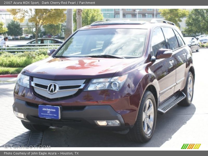 Dark Cherry Red Pearl / Parchment 2007 Acura MDX Sport