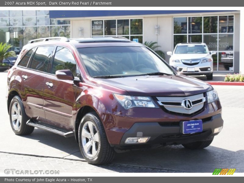 Dark Cherry Red Pearl / Parchment 2007 Acura MDX Sport
