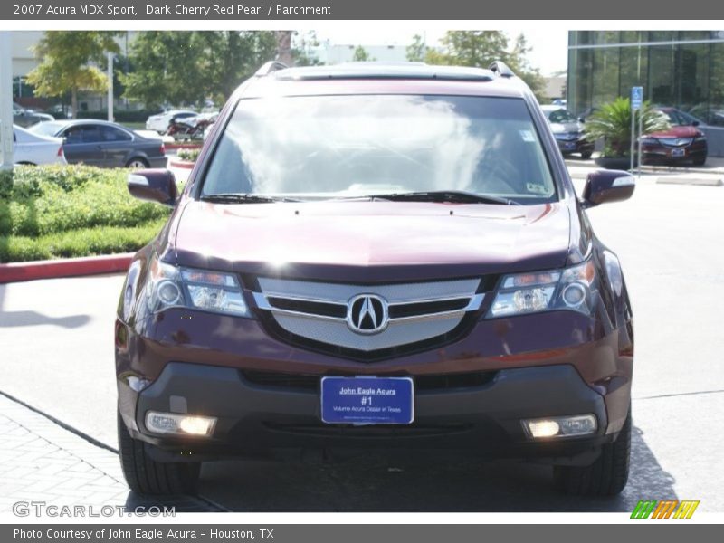 Dark Cherry Red Pearl / Parchment 2007 Acura MDX Sport