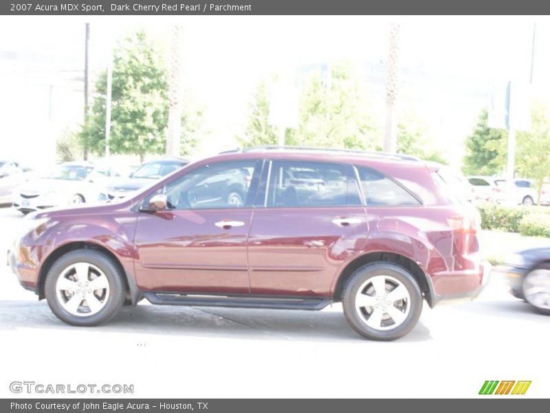 Dark Cherry Red Pearl / Parchment 2007 Acura MDX Sport