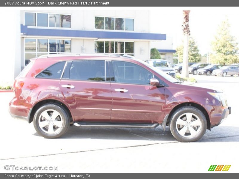 Dark Cherry Red Pearl / Parchment 2007 Acura MDX Sport