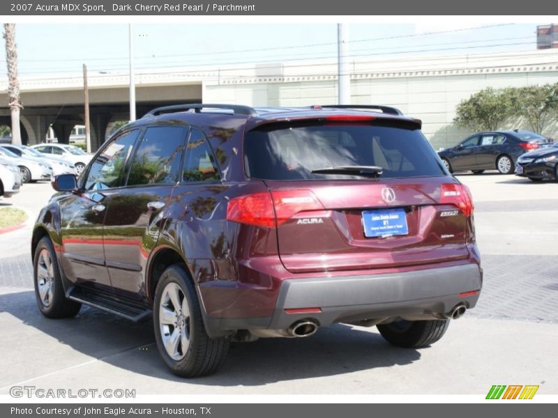 Dark Cherry Red Pearl / Parchment 2007 Acura MDX Sport