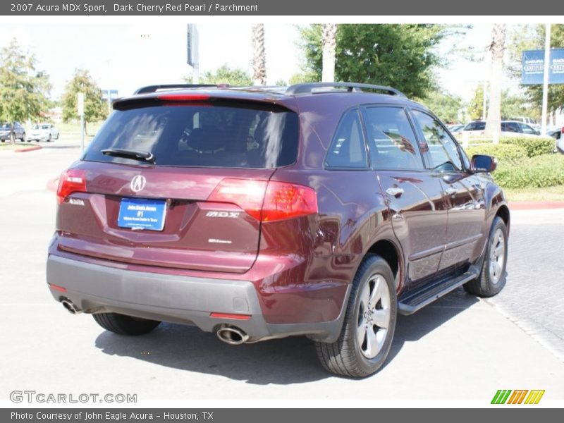 Dark Cherry Red Pearl / Parchment 2007 Acura MDX Sport