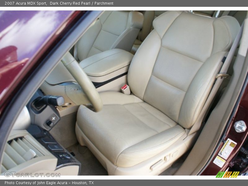 Dark Cherry Red Pearl / Parchment 2007 Acura MDX Sport