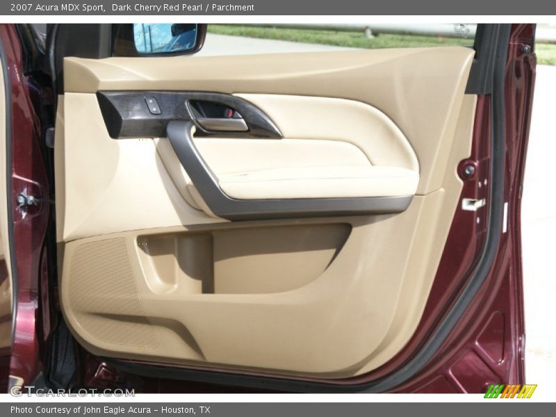 Dark Cherry Red Pearl / Parchment 2007 Acura MDX Sport